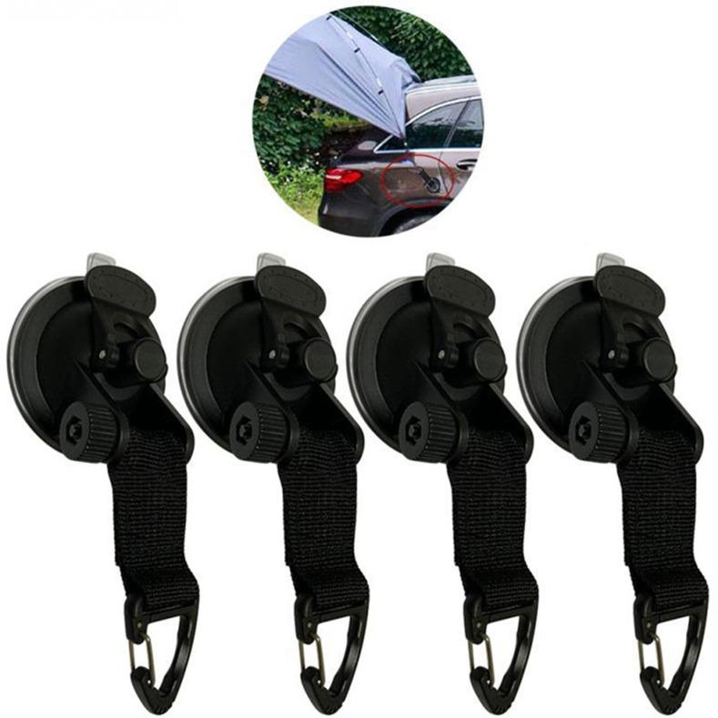 saugnapf zelt 4Pcs Wild Auto Zelt Saugnapf Universal Haken Auto Seite Markise Fester Haken Saugnapf