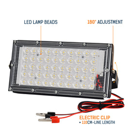 LED12V-Niederspannungsleuchte für den Außenbereich, wasserdicht, 50 W, Clip-Flutlicht