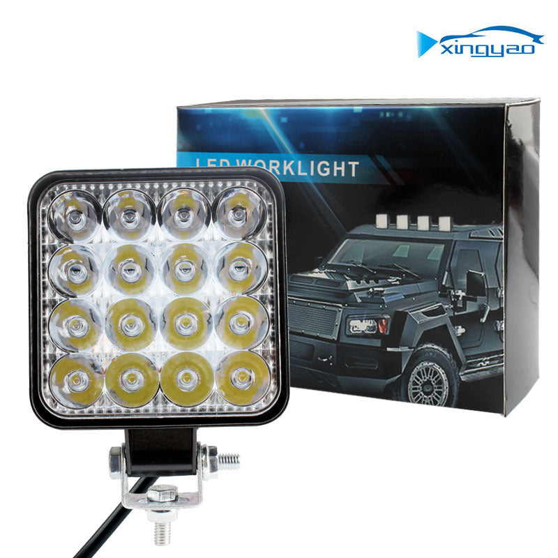 Auto LED Arbeitsscheinwerfer Mini Square 16 Licht 48W Zusatzscheinwerfer - KTStechnixx