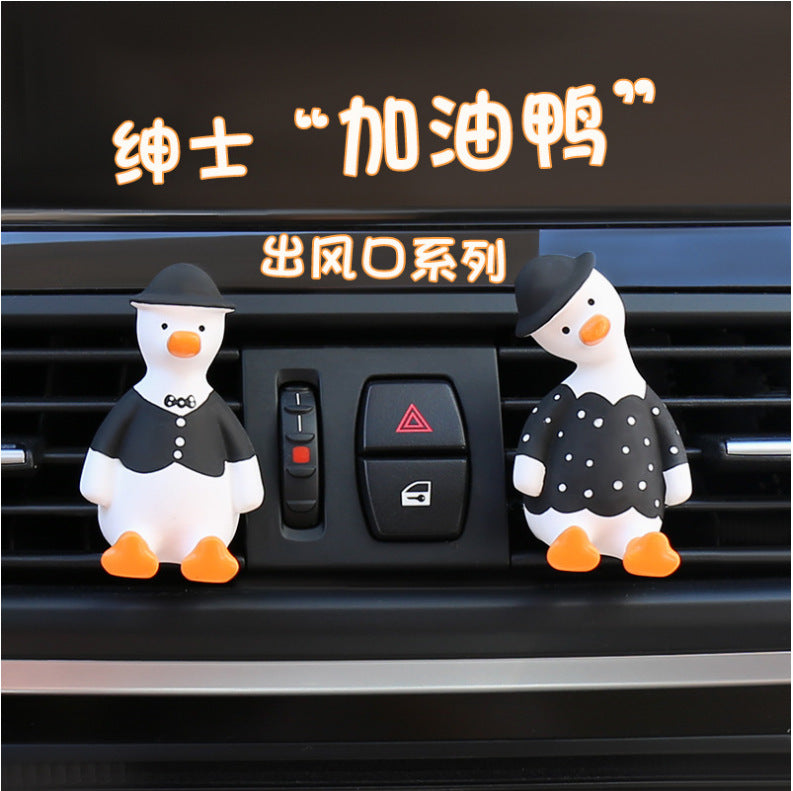 Car car aromatherapy cartoon refueling duck out of the wind, aromatherapy car, decorative creative ornament decoration - KTStechnixx