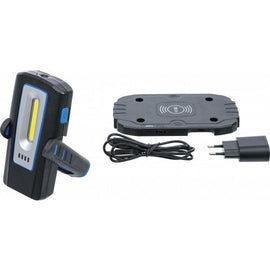 COB-LED-Werkstattleuchte mit Magnet und Haken | klappbar | mit induktiver Ladefunktion - KTStechnixx
