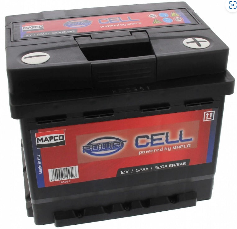 MAPCO 105052 Starterbatterie Spannung: 12 V Batterie-Kapazität: 52 Ah