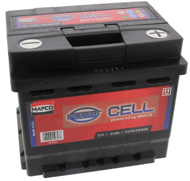 MAPCO 105045 STARTERBATTERIE Spannung: 12 V Batterie-Kapazität: 45 Ah Kälteprüfstrom EN: 390 A