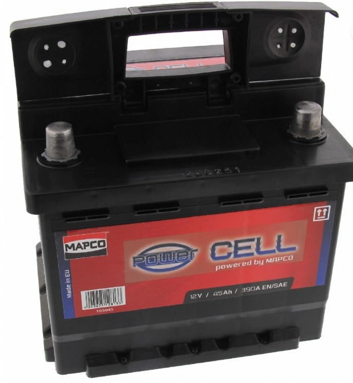 MAPCO 105045 STARTERBATTERIE Spannung: 12 V Batterie-Kapazität: 45 Ah Kälteprüfstrom EN: 390 A