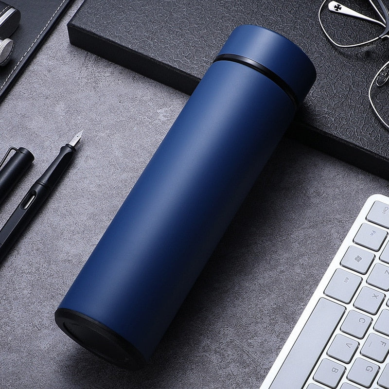Smarte Cup Wasserflasche Led Digital mit Temperaturanzeige Edelstahl Thermobecher Intelligenter Cup 500ML - KTStechnixx