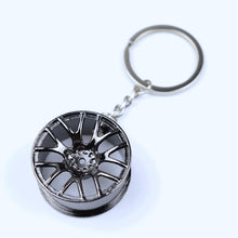 Laden Sie das Bild in den Galerie-Viewer, Creative gift car metal keychain turbo gear hub pendant brake disc shock absorber Pendant - KTStechnixx