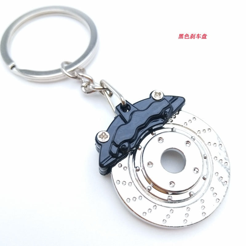 Creative gift car metal keychain turbo gear hub pendant brake disc shock absorber Pendant - KTStechnixx