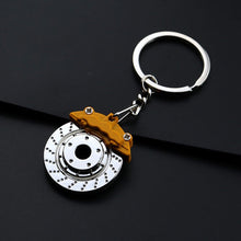 Load image into Gallery viewer, Creative gift car metal keychain turbo gear hub pendant brake disc shock absorber Pendant - KTStechnixx