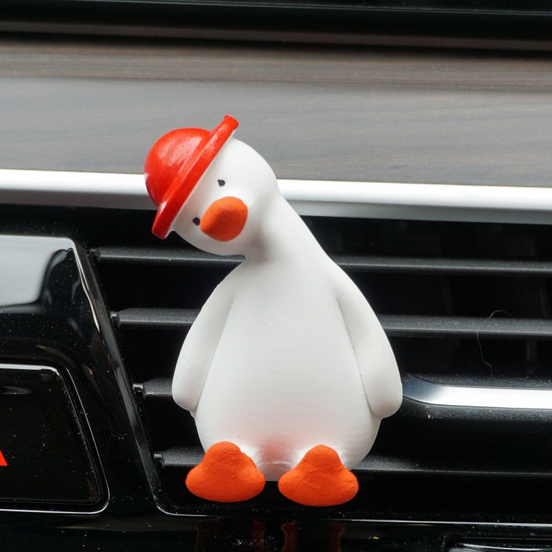 Car car aromatherapy cartoon refueling duck out of the wind, aromatherapy car, decorative creative ornament decoration - KTStechnixx