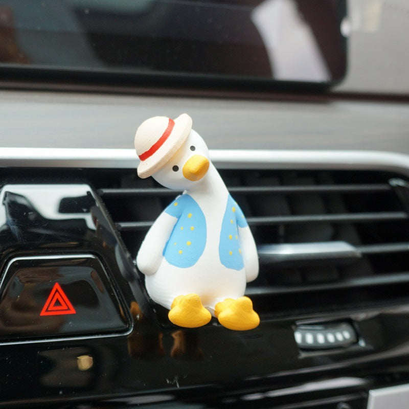 Car car aromatherapy cartoon refueling duck out of the wind, aromatherapy car, decorative creative ornament decoration - KTStechnixx