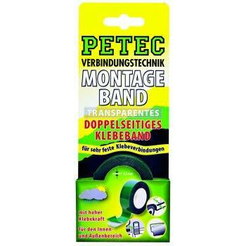 Montageband 2m x 19mm x 0,2mm SB- Karte doppelseitig klebend Transparent - KTStechnixx