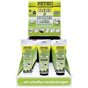 Kleben & Dichten Montagekleber 1K Klebstoffe Display 6x Transparent, 12x Schwarz 80ml - KTStechnixx